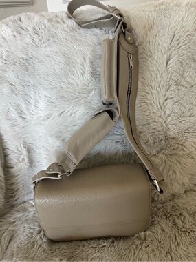 Bandolier Crossbody Bag in Taupe Beige